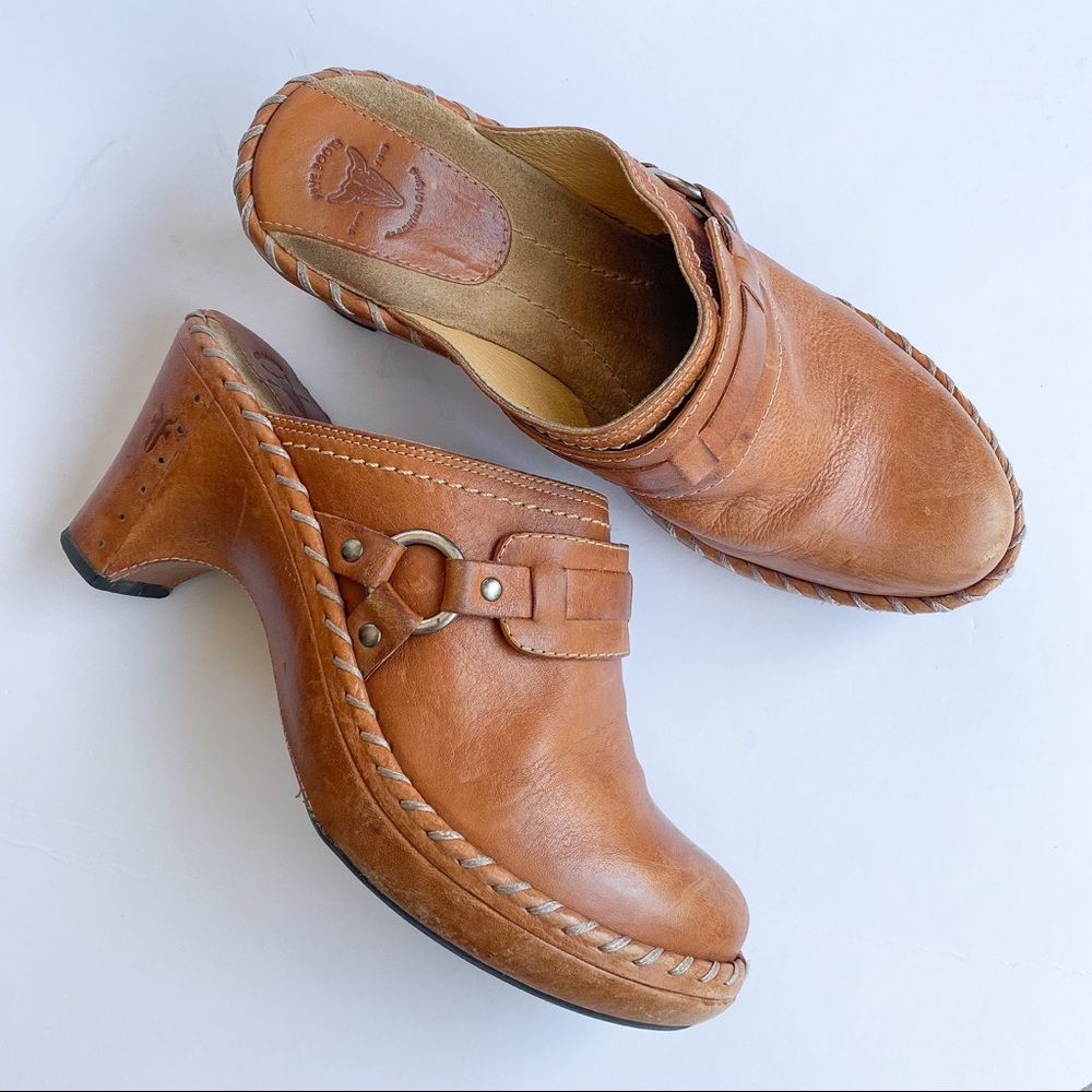 Genuine Leather FRYE Clog Mules Sandals EUC, 7M